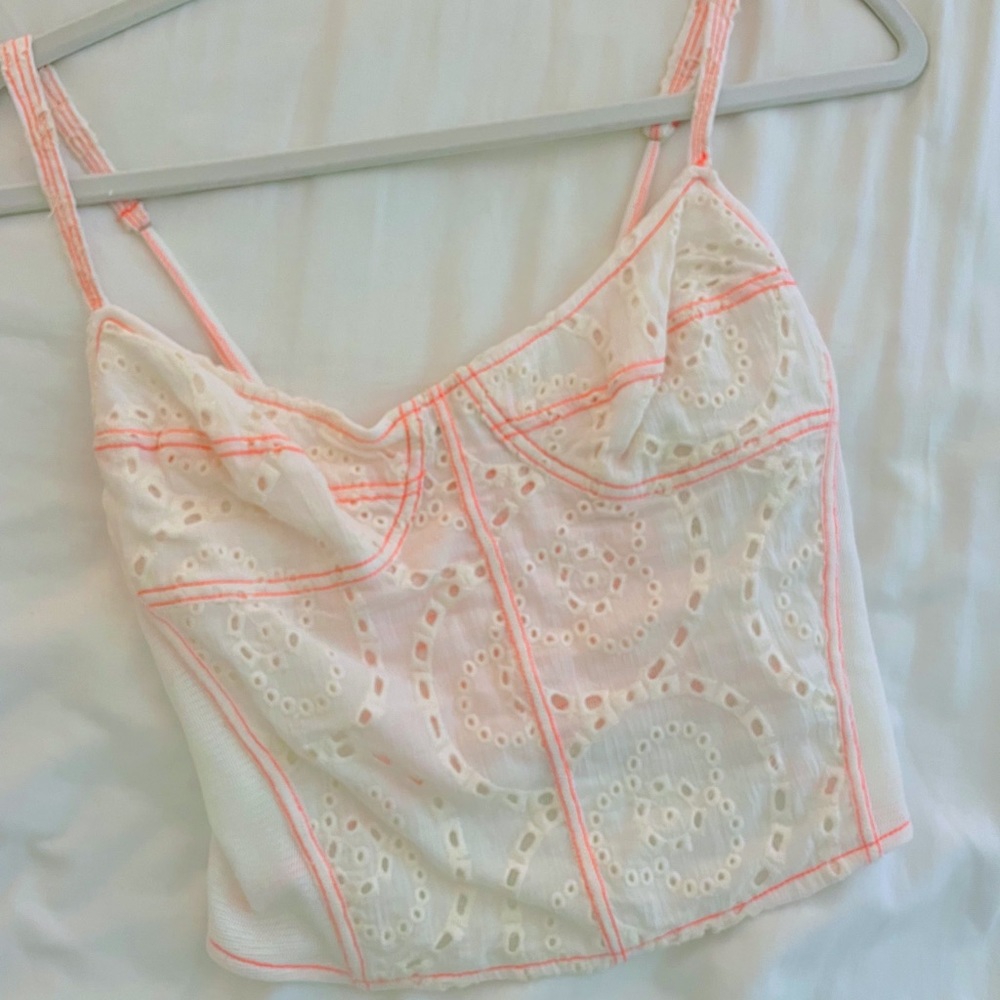 Pop of Color Corset Top FREE PEOPLE